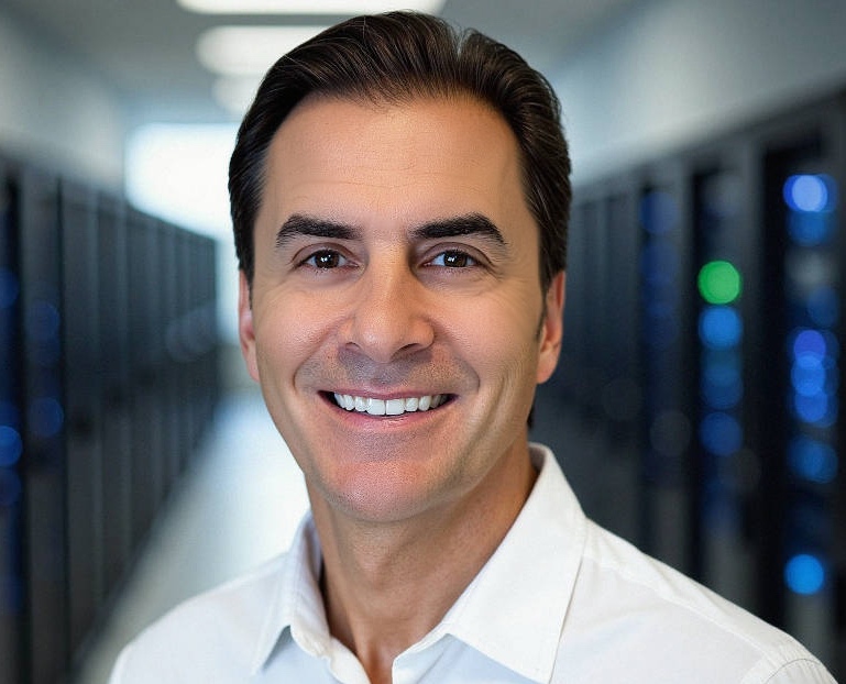 Mark Lynd, Executive portrait in a data center environment